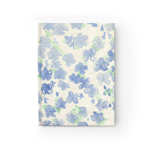 Blu&White Watercolor Floral Journal