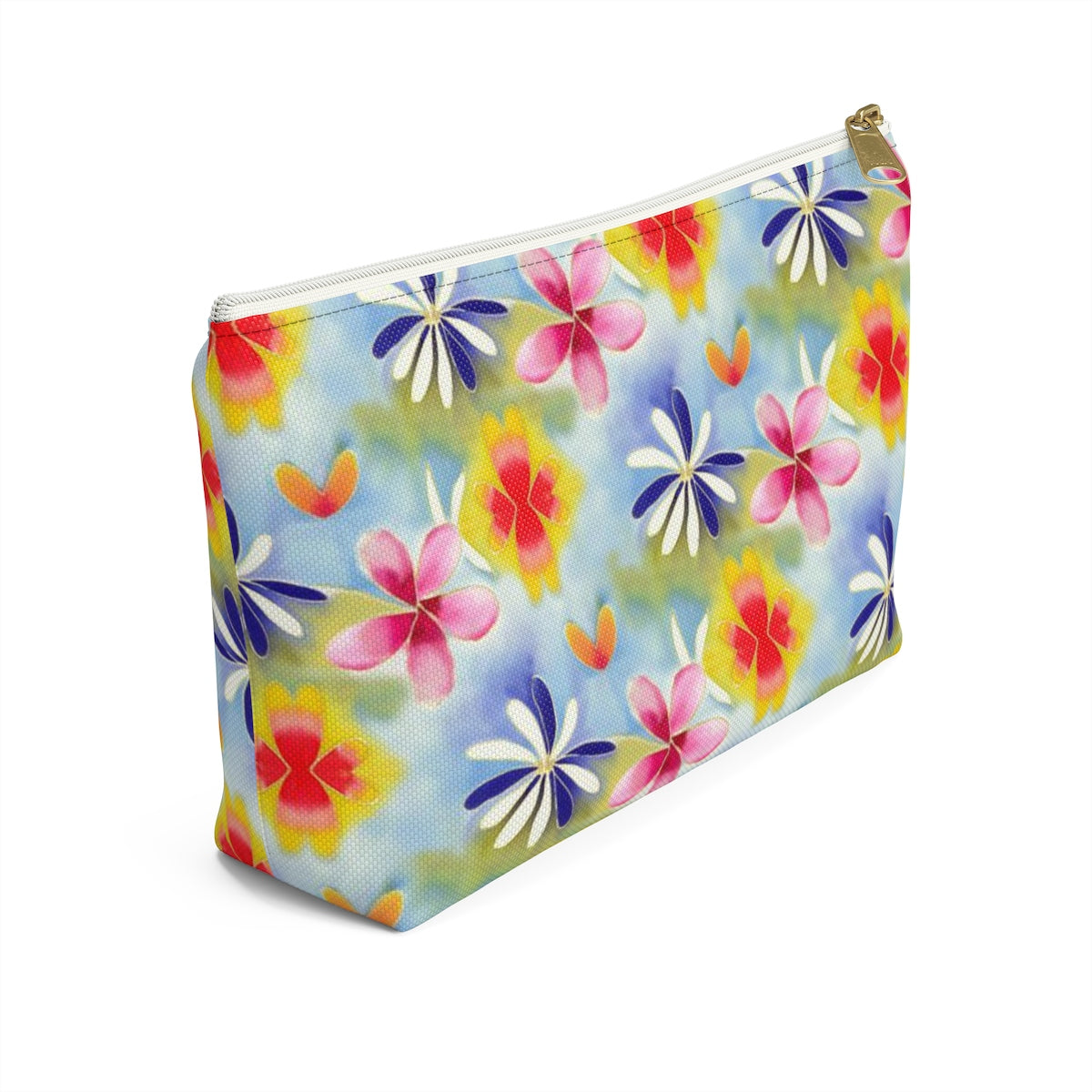 Sunrise Floral Accessory Pouch w T-bottom