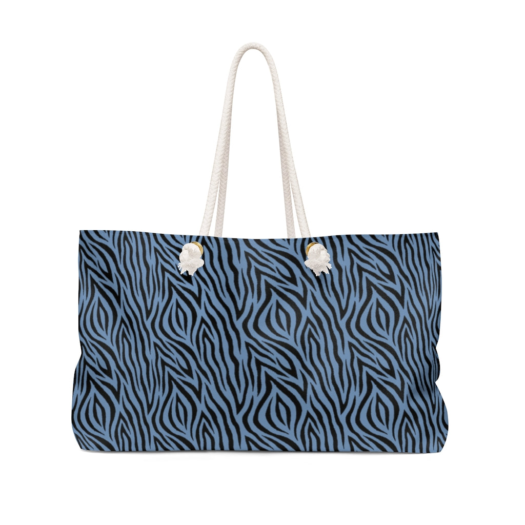 Blue Zebra Weekender Bag