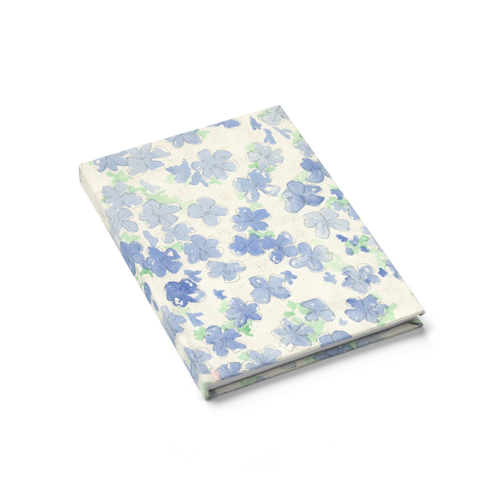 Blu&White Watercolor Floral Journal