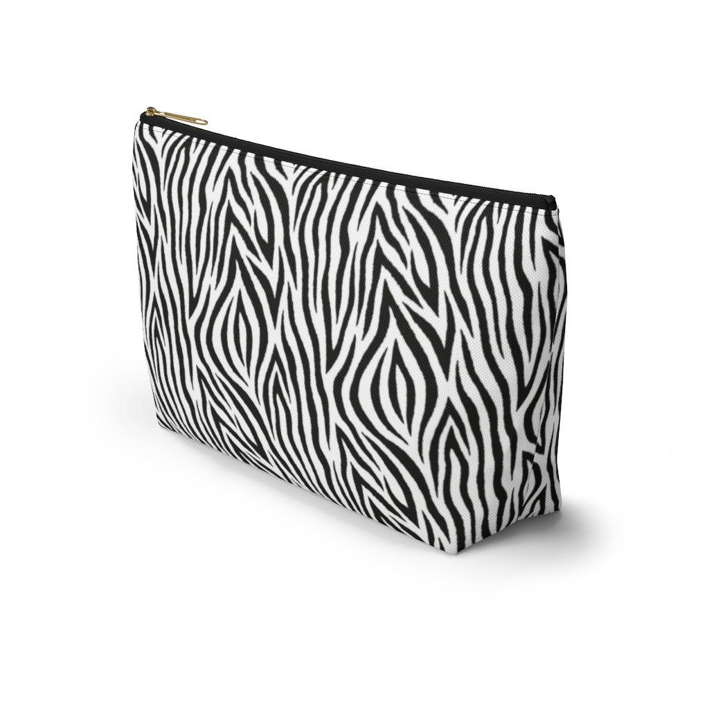 Zebra Accessory Pouch w T-bottom