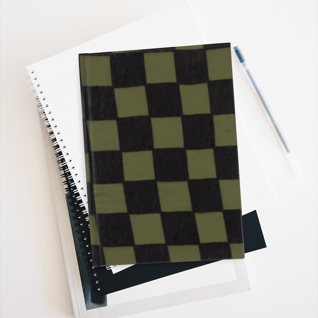 Khaki Checkerboard Journal