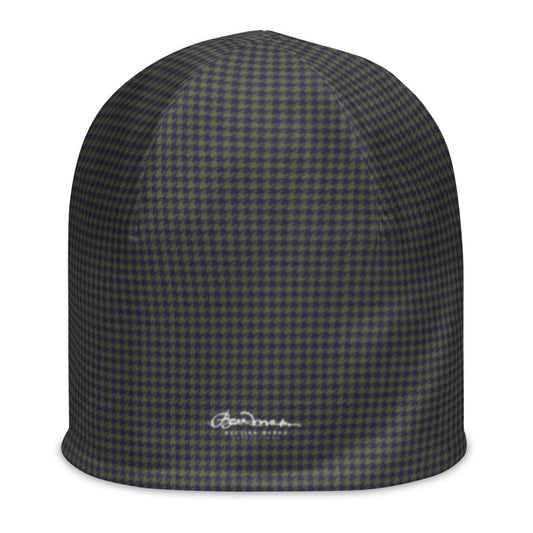 Grey Houndstooth All-Over Print Beanie