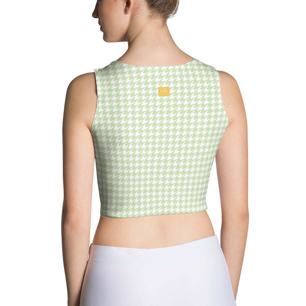Butterfly Houndstooth Crop Top