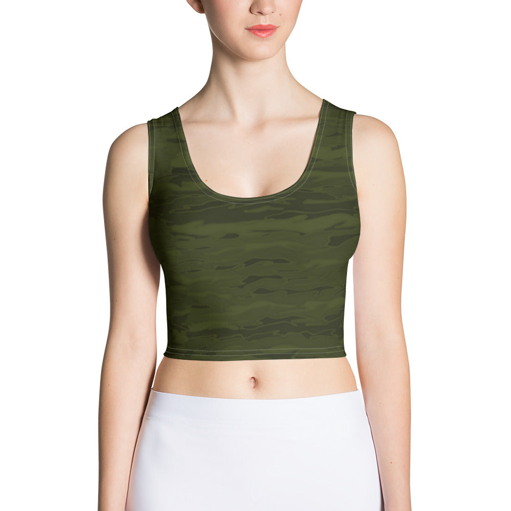 Army Camouflage Lava Crop Top