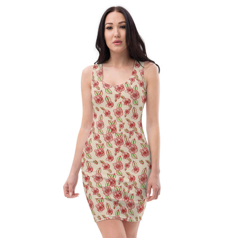 Spring fling Fitted Tank Dress