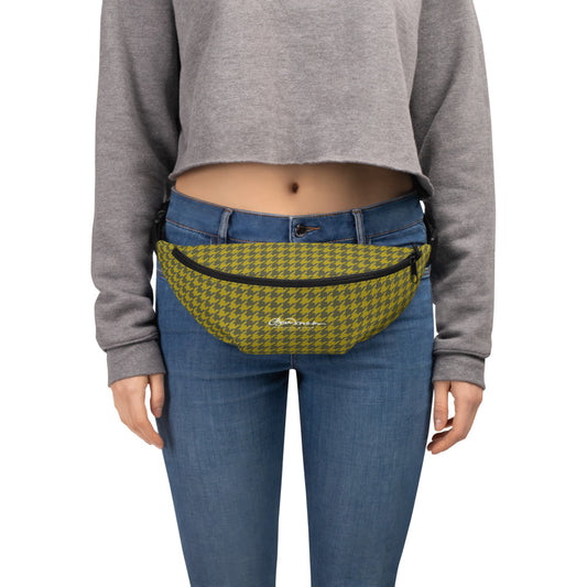 Yellow Houndstooth Fanny Pack