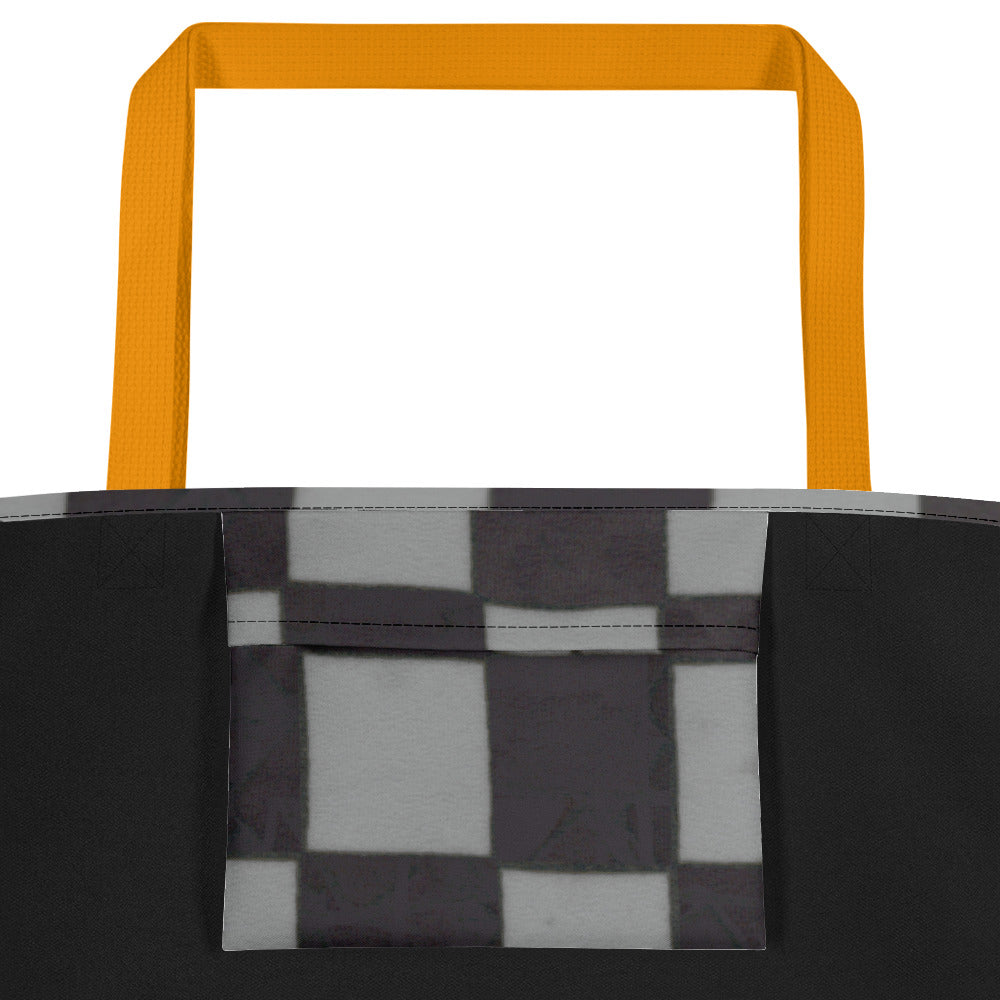 Grey Checkerboard Teachers Tote Bag
