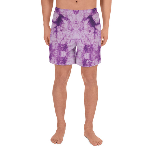 Purple Tie Dye Mens Shorts