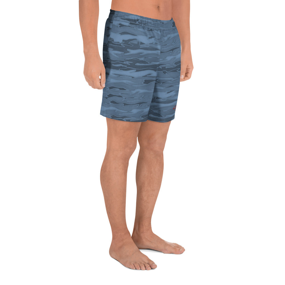 Steel Blue Camouflage Lava Mens Shorts
