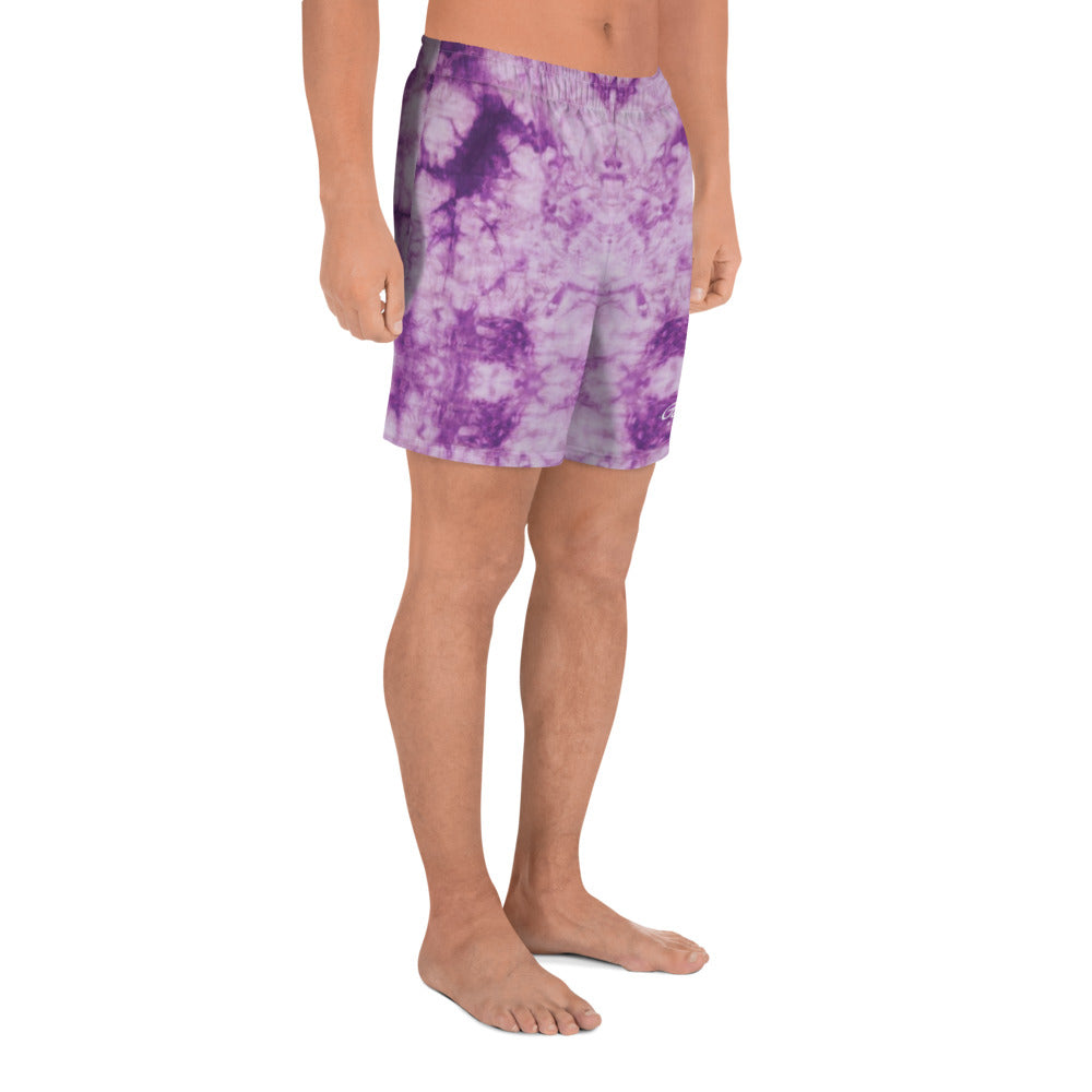 Purple Tie Dye Mens Shorts