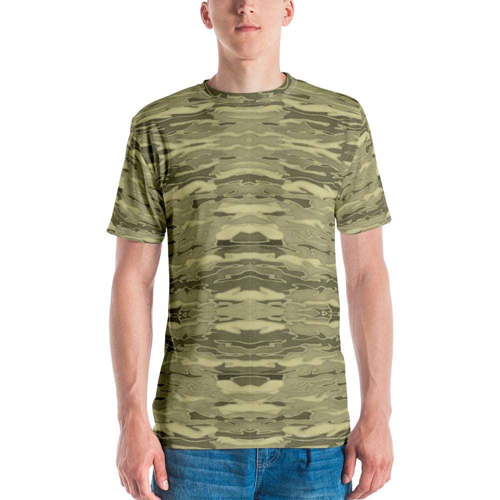 Khaki Lava Camouflage Men's T-shirt