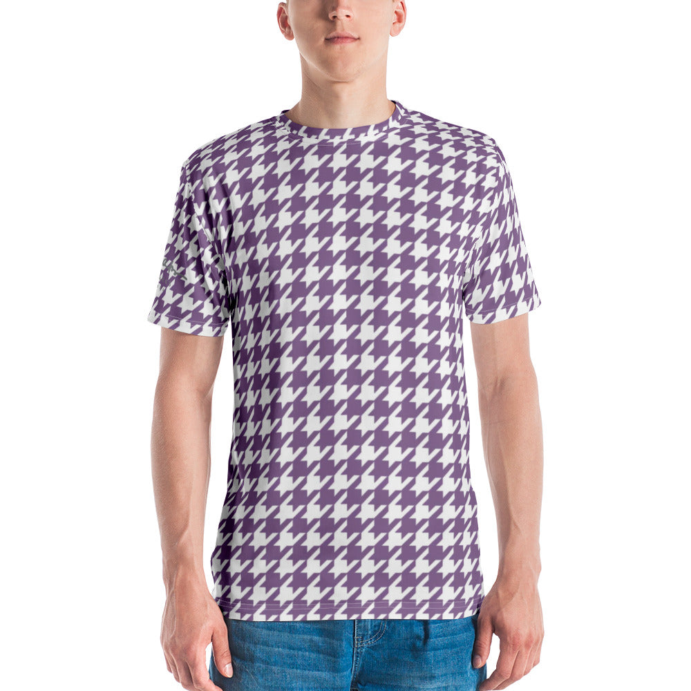 Lilac Houndstooth Men's t-shirt