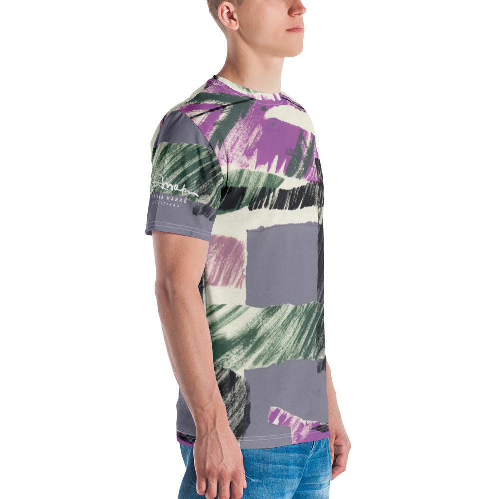 Abstract Engineered Collage Men's T-shirt