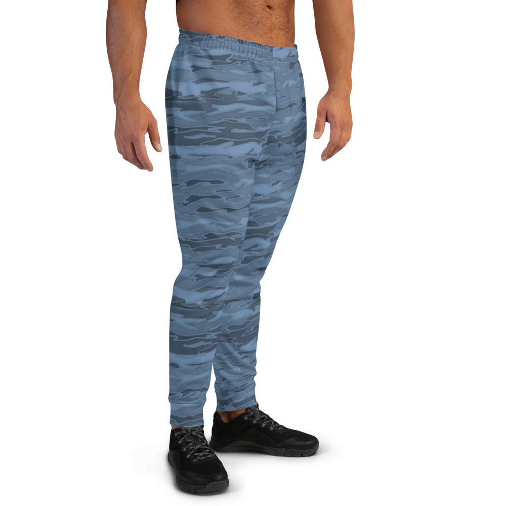Steel Blue Camouflage Lava Men's Recycled Joggers