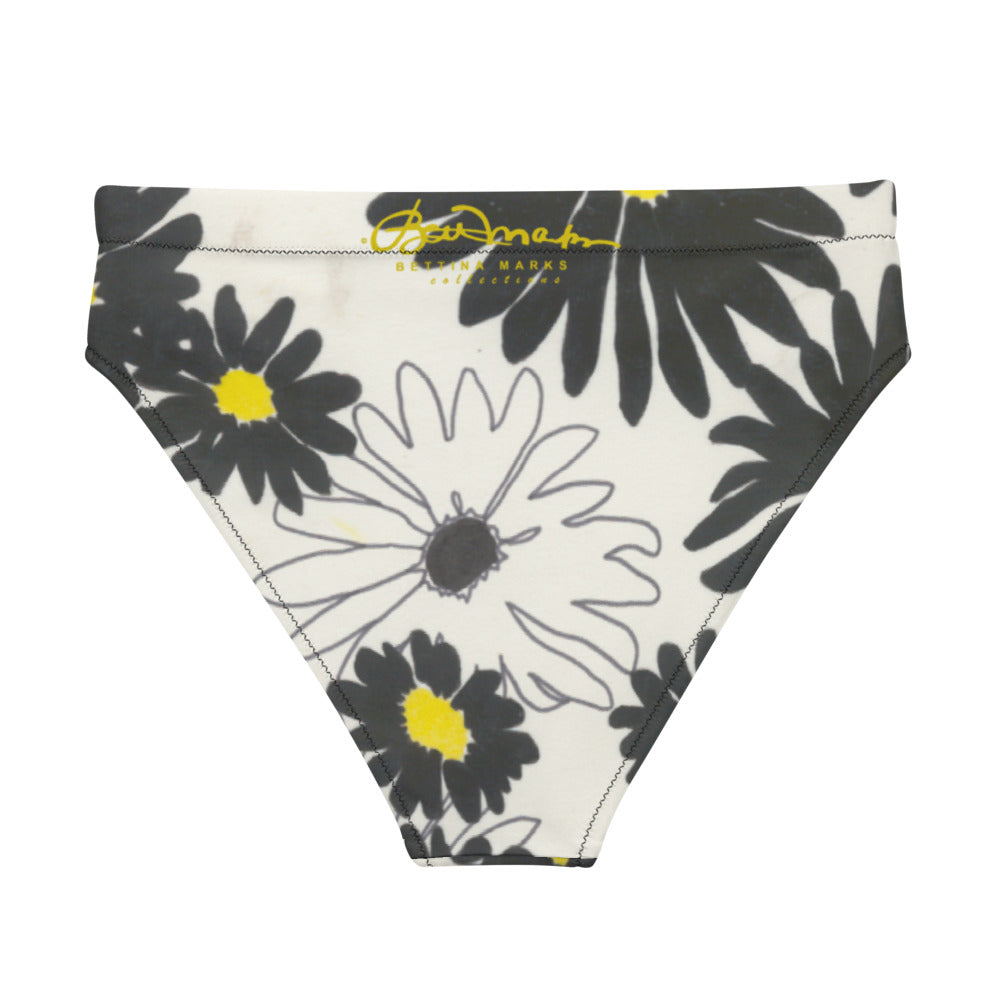 Daisy Recycled high-waisted bikini bathing suit bottom