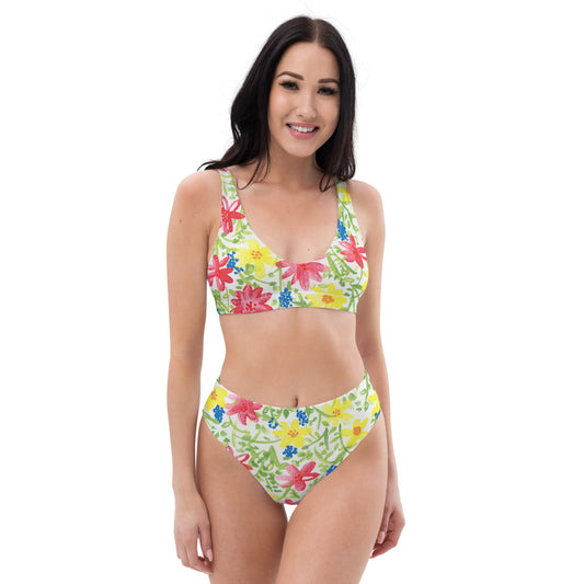 WildFlower Recycled high-waisted bikini bathing suit