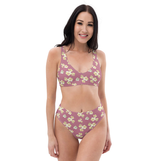 Starburst Floral Recycled high-waisted bikini