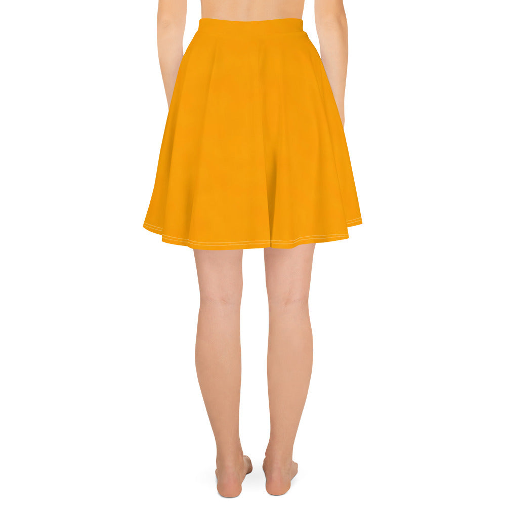 Sacral Orange Skater Skirt
