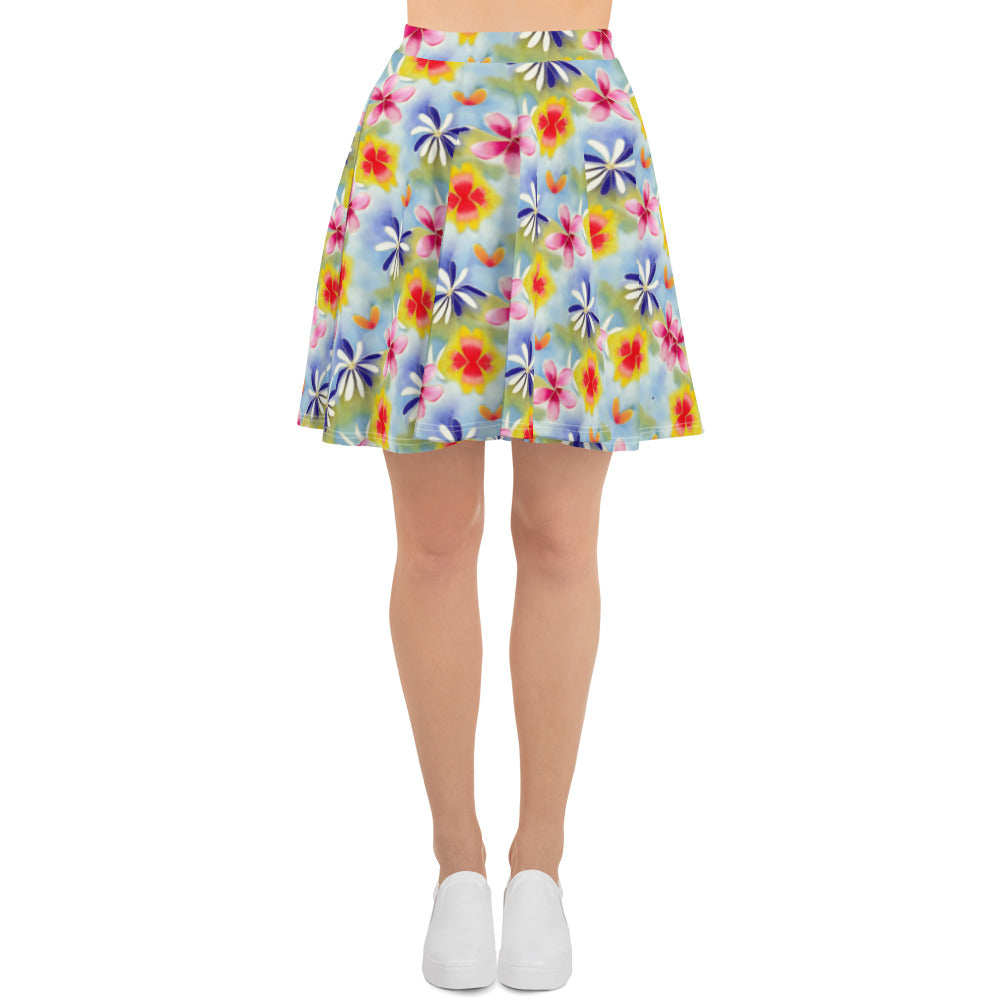 Sunrise Floral Skater Skirt