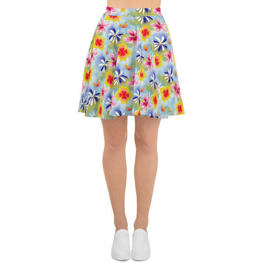 Sunrise Floral Skater Skirt