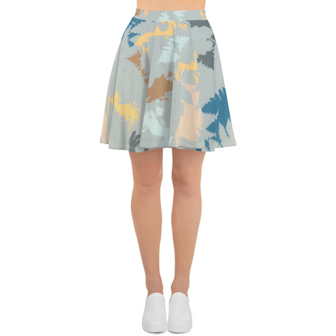 Abstract Forest Skater Skirt