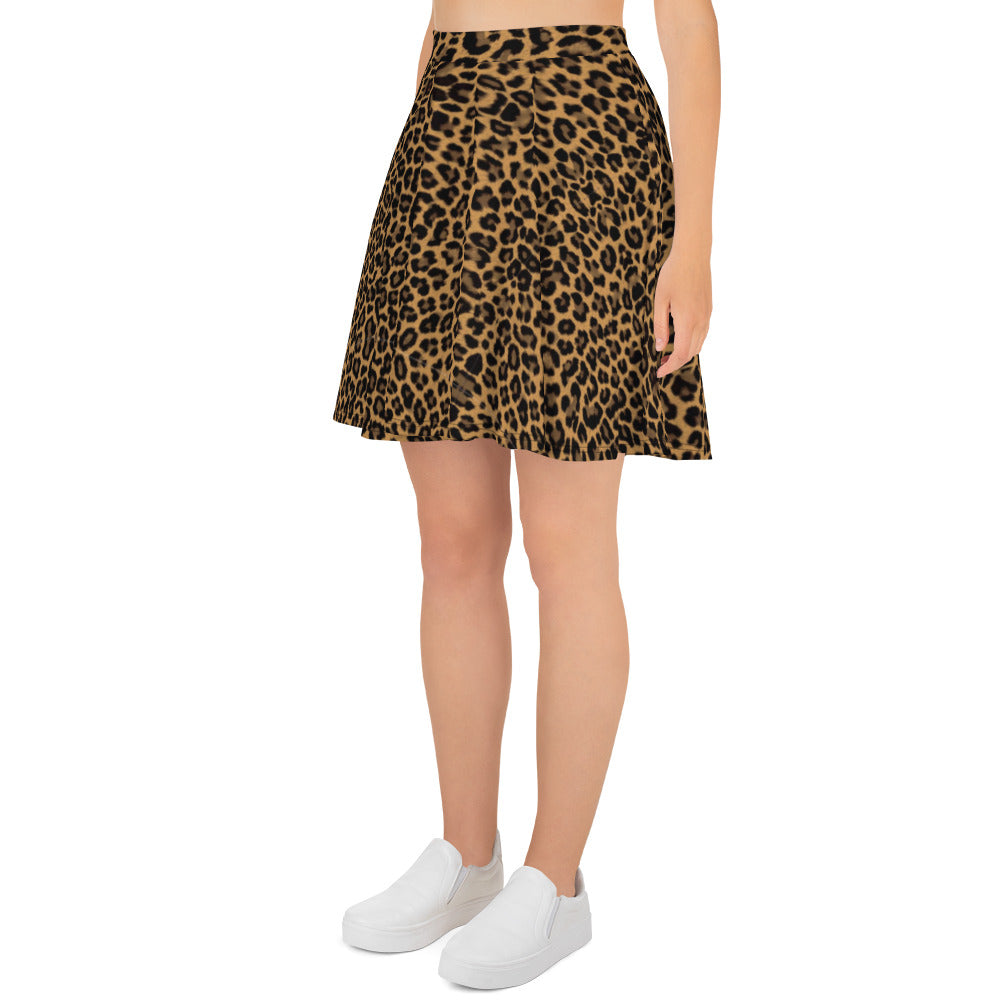 Leopard Skater Skirt