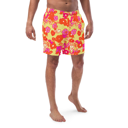 Ice Cream Floral Men's Swim trunks