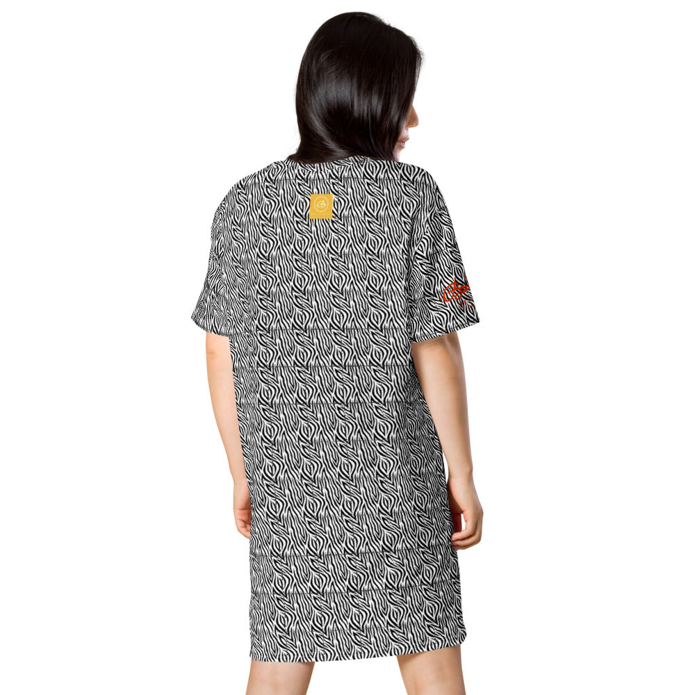 Zebra T-shirt dress