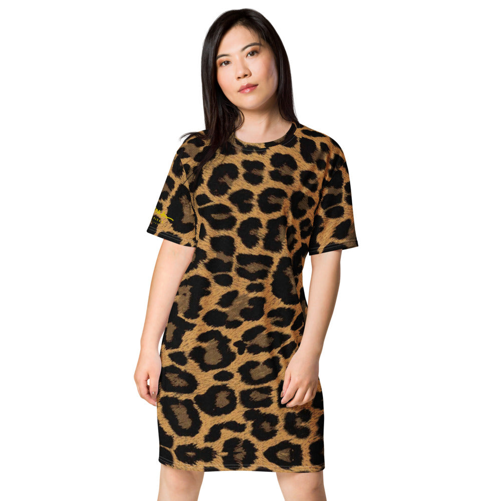 Leopard T-shirt dress