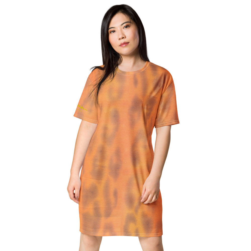 Ombré leopard  T-shirt dress