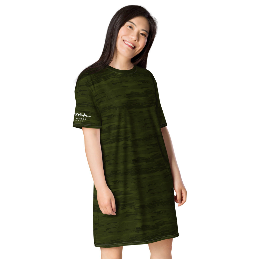 Army Camouflage Lava T-shirt dress