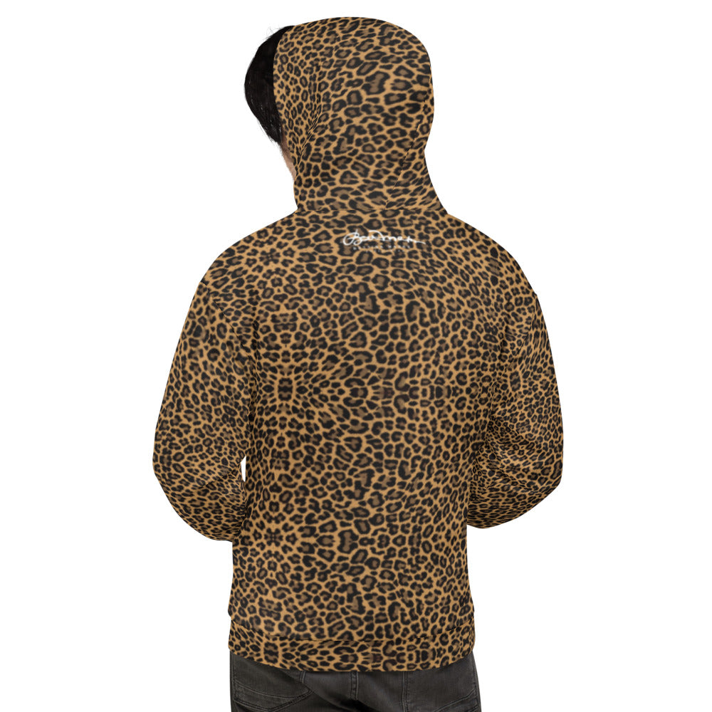 Recycled Unisex Hoodie - Leopard - Men