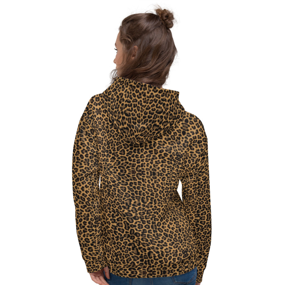 Recycled Unisex Hoodie - Leopard - Women