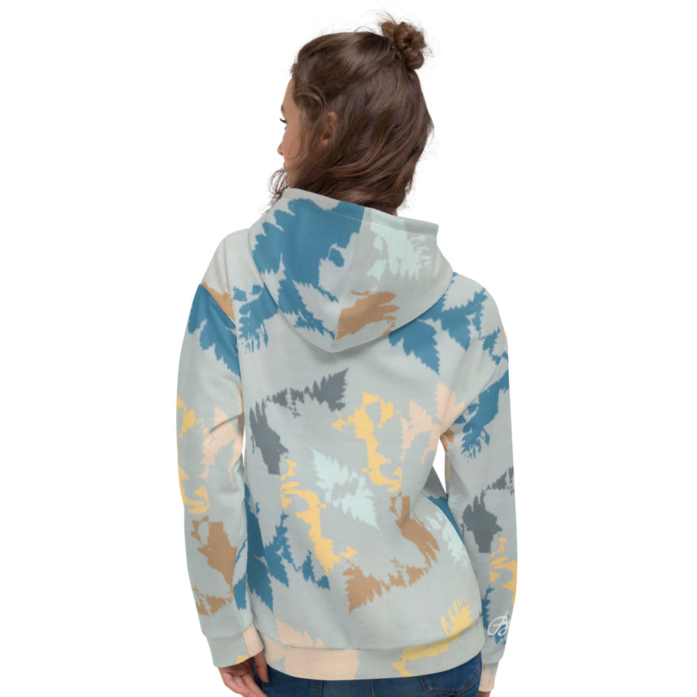 Recycled Unisex Hoodie - Abstract Forest - Women