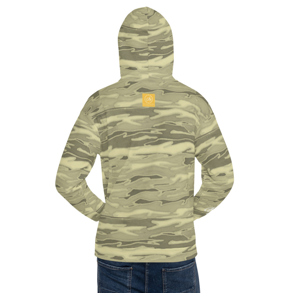 Recycled Unisex Hoodie - Khaki Camouflage Lava - Men