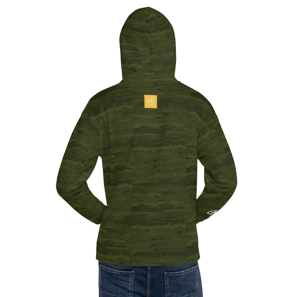 Recycled Unisex Hoodie - Army Camouflage Lava - Men