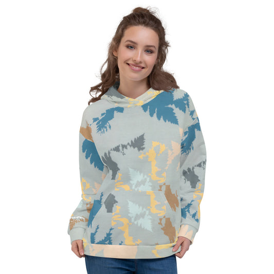 Recycled Unisex Hoodie - Abstract Forest - Women