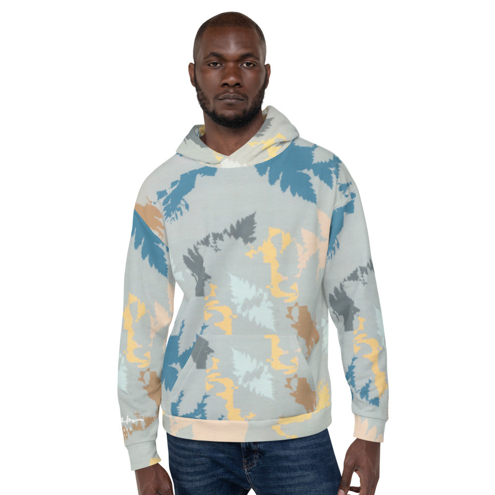 Recycled Unisex Hoodie - Abstract Forest - Men