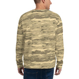 Recycled Unisex Sweatshirt - Sand Camouflage Lava - Men