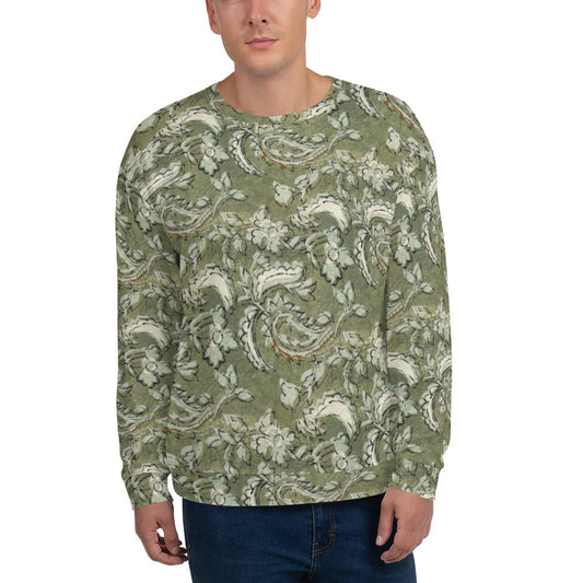 Recycled Unisex Sweatshirt - Floral Paisley - Men