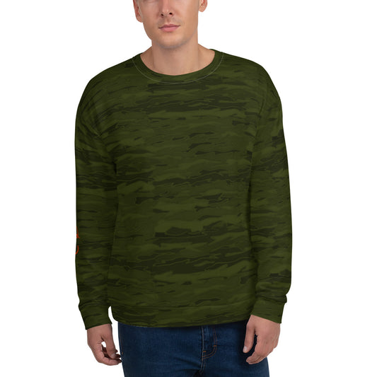 Recycled Unisex Sweatshirt - Army Camouflage Lava - Men