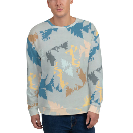Recycled Unisex Sweatshirt - Abstract Forest - Men