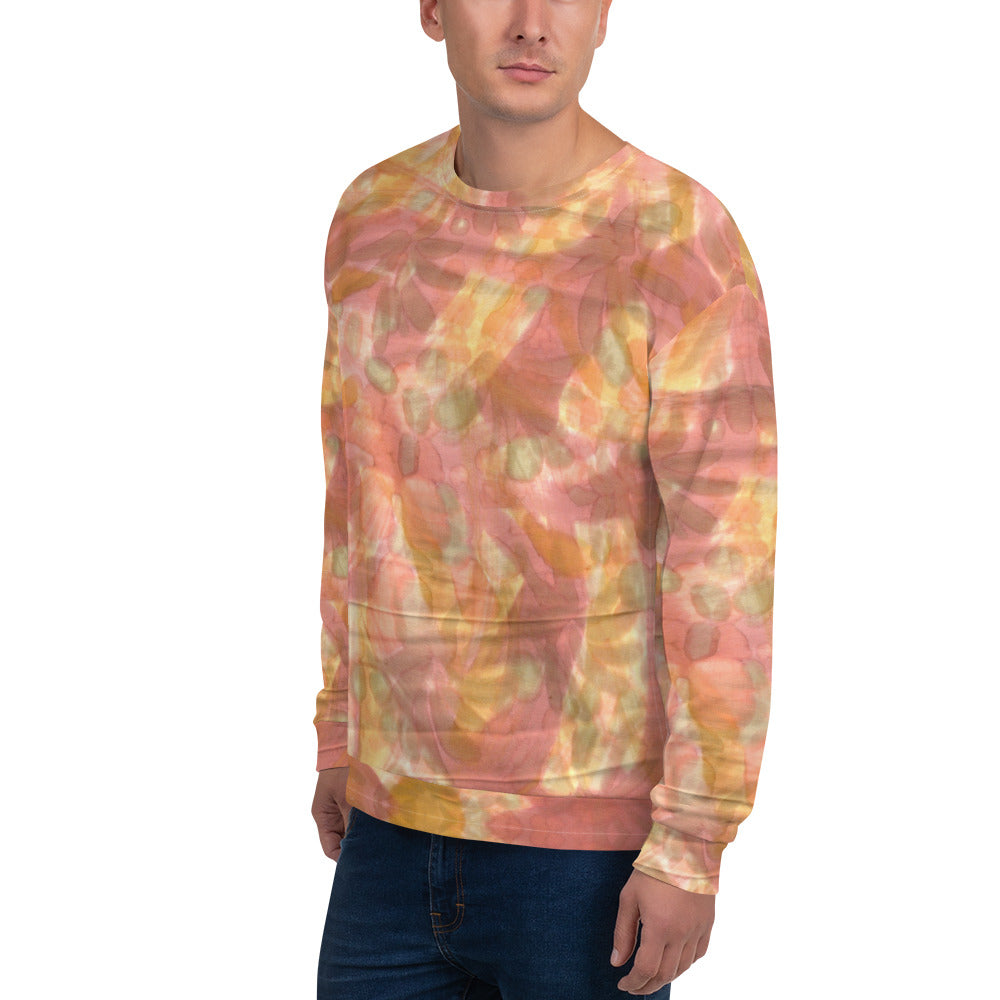 Recycled Unisex Sweatshirt- Watercolor Smudge - Men