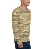 Recycled Unisex Sweatshirt - Sand Camouflage Lava - Men