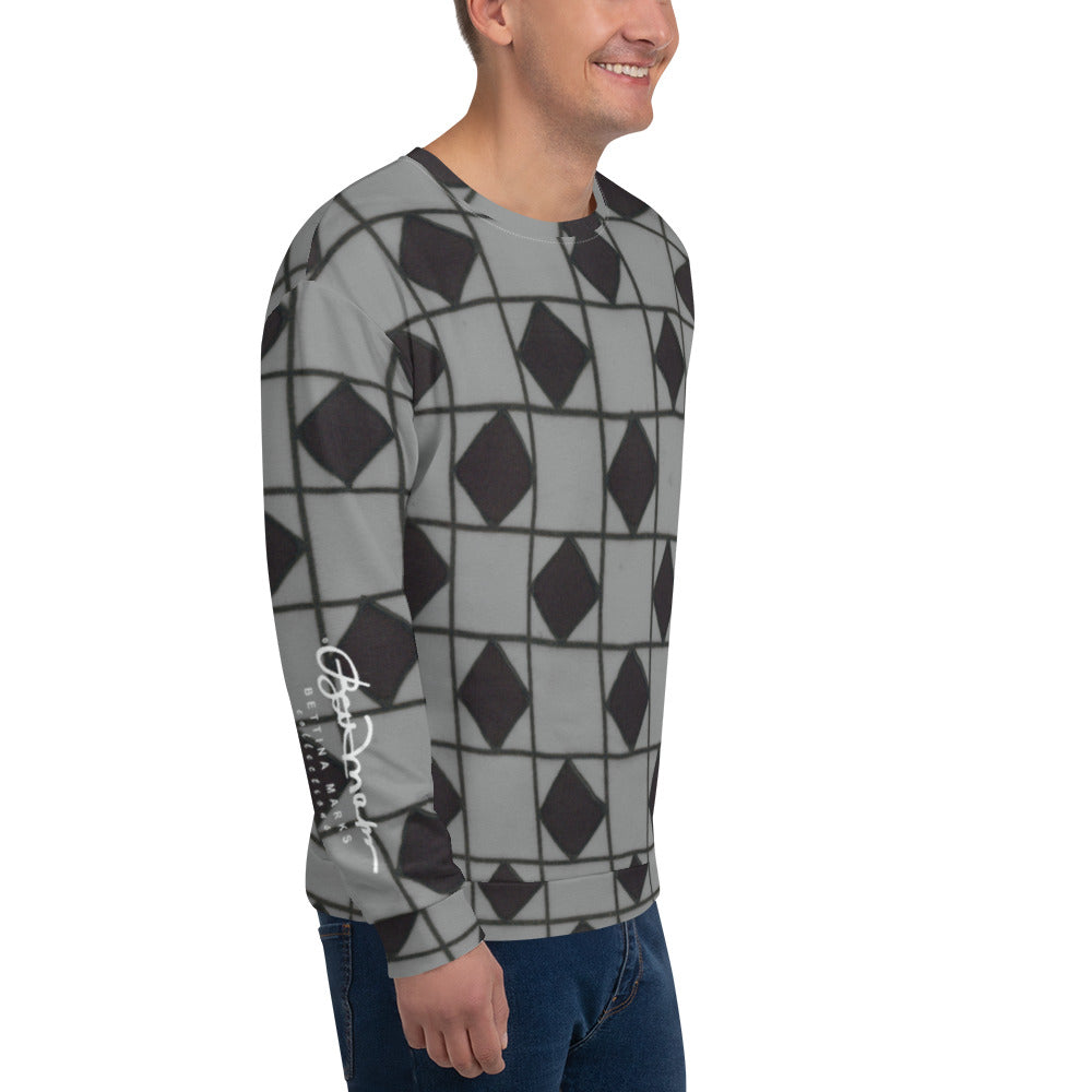 Recycled Unisex Sweatshirt - Grey Optical - Men