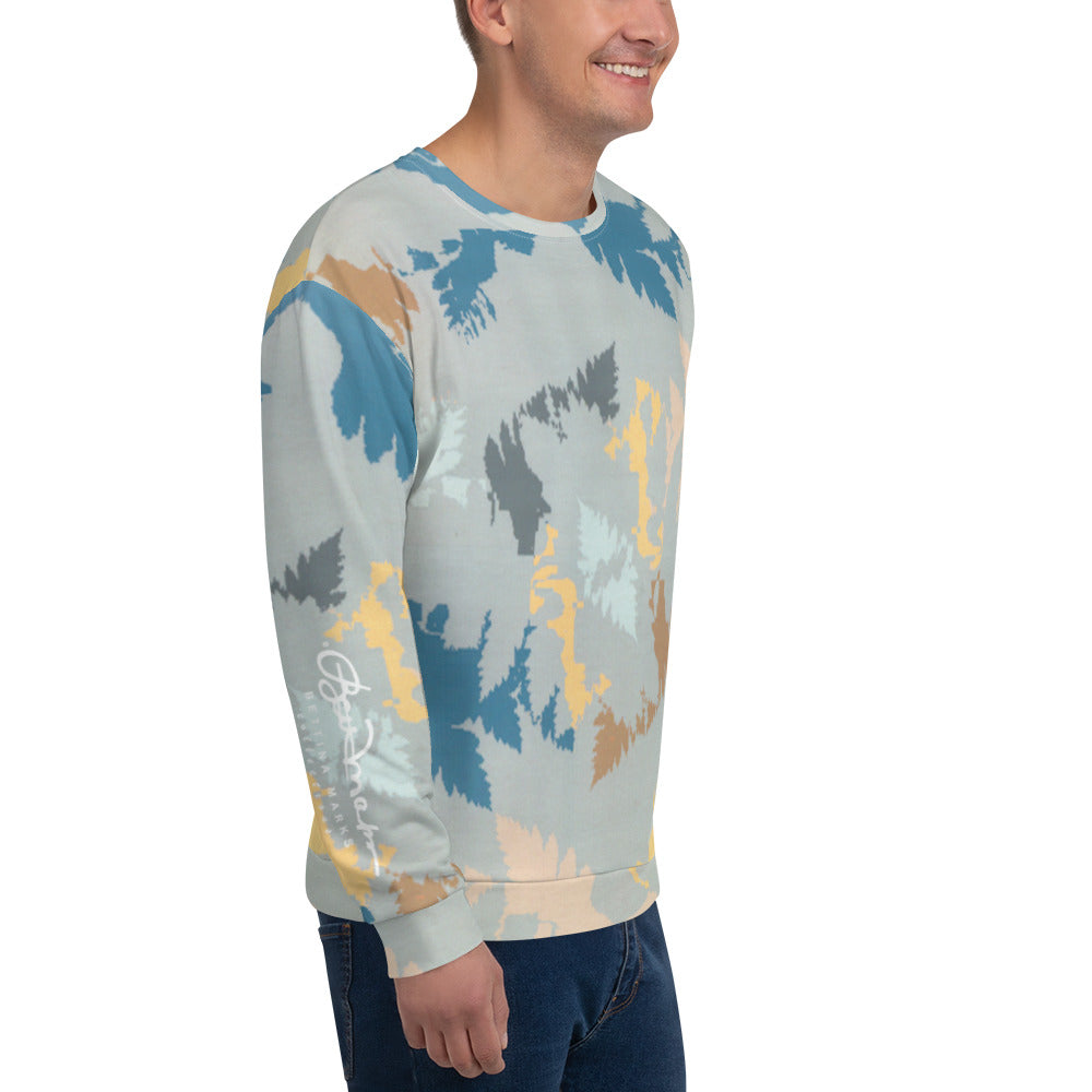 Recycled Unisex Sweatshirt - Abstract Forest - Men