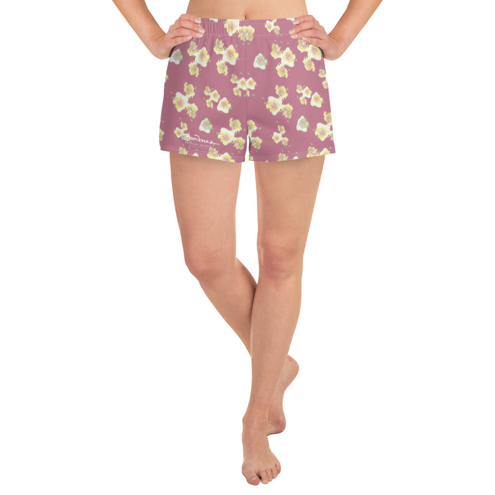 Women's Starburst Floral Athletic Shorts