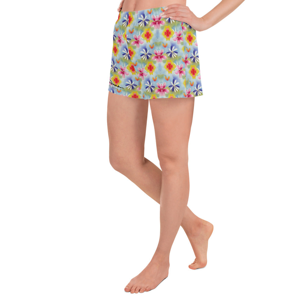 Women's Sunrise Floral Athletic Shorts