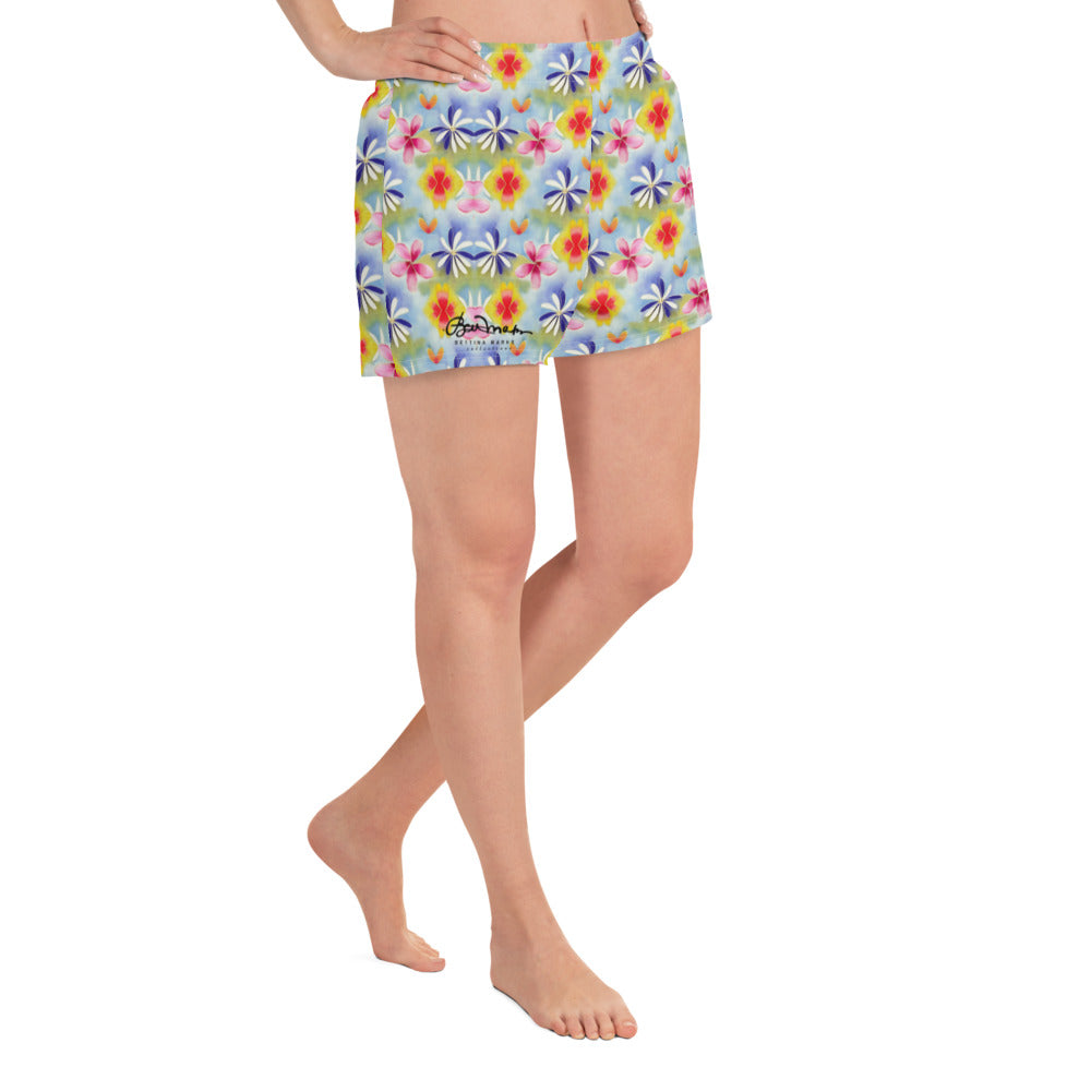 Women's Sunrise Floral Athletic Shorts